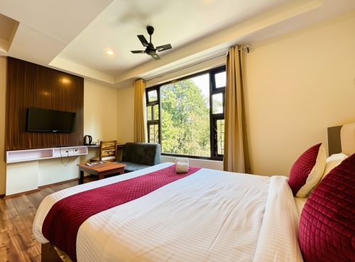 Well-appointed Deluxe Room at Kunden Fortune Resort in Gangtok, Sikkim