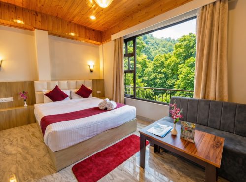 Scenic Deluxe Room with valley views at Kunden Fortune Resort, Sikkim