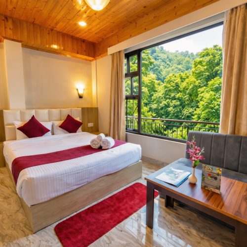 Scenic Deluxe Room with valley views at Kunden Fortune Resort, Sikkim