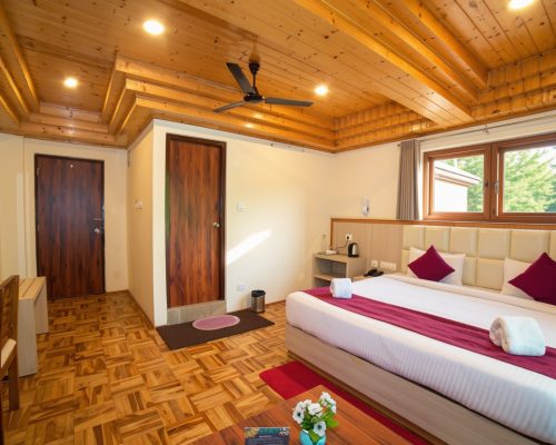 Cozy Deluxe Room with modern amenities at Kunden Fortune Resort, Sikkim