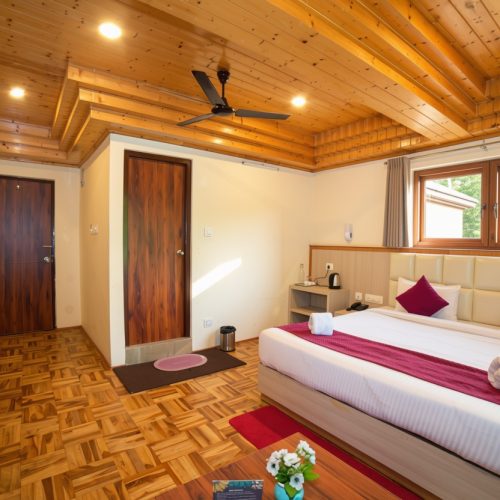 Cozy Deluxe Room with modern amenities at Kunden Fortune Resort, Sikkim