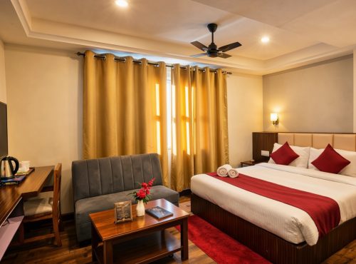 Comfortable Deluxe Room near MG Marg at Kunden Fortune Resort, Gangtok