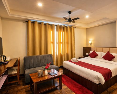 Comfortable Deluxe Room near MG Marg at Kunden Fortune Resort, Gangtok