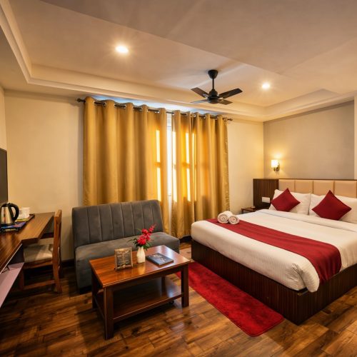 Comfortable Deluxe Room near MG Marg at Kunden Fortune Resort, Gangtok