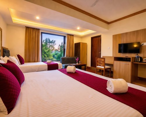 Comfortable Family Room at Kunden Fortune Resort near MG Marg, Gangtok