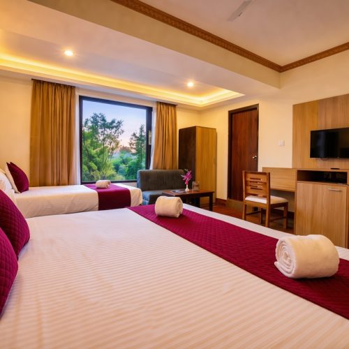Comfortable Family Room at Kunden Fortune Resort near MG Marg, Gangtok