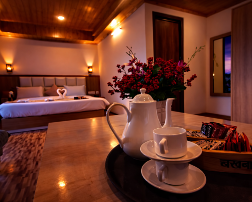 Spacious Suite Room at Kunden Fortune Resort with mountain views in Gangtok, Sikkim