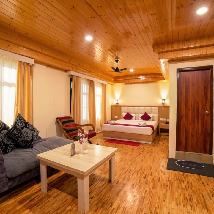 Spacious Suite Room at Kunden Fortune Resort with mountain views in Gangtok, Sikkim