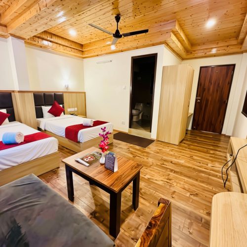 Twin Bed Room Interior at Kunden Fortune Resort near MG Marg, Gangtok