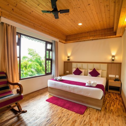 Spacious Suite Room at Kunden Fortune Resort with mountain views in Gangtok, Sikkim